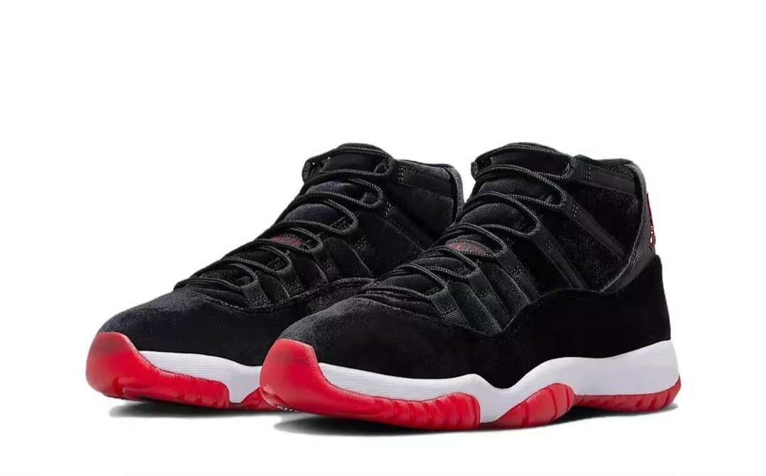 PK God Batch Air Jordan 11 Retro Bred Velvet - Image 3