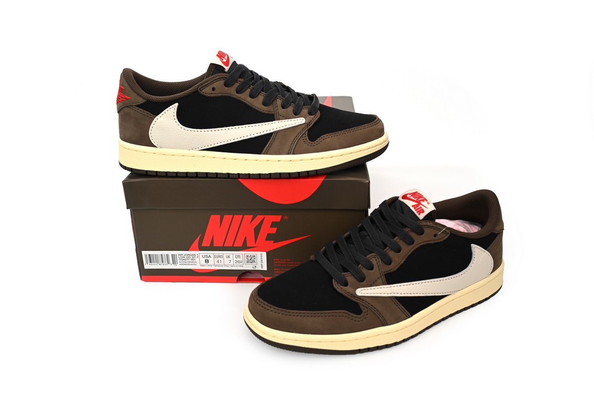 PK God Batch Air Jordan 1 Retro Low OG SP Travis Scott CQ4277-001 - Image 12