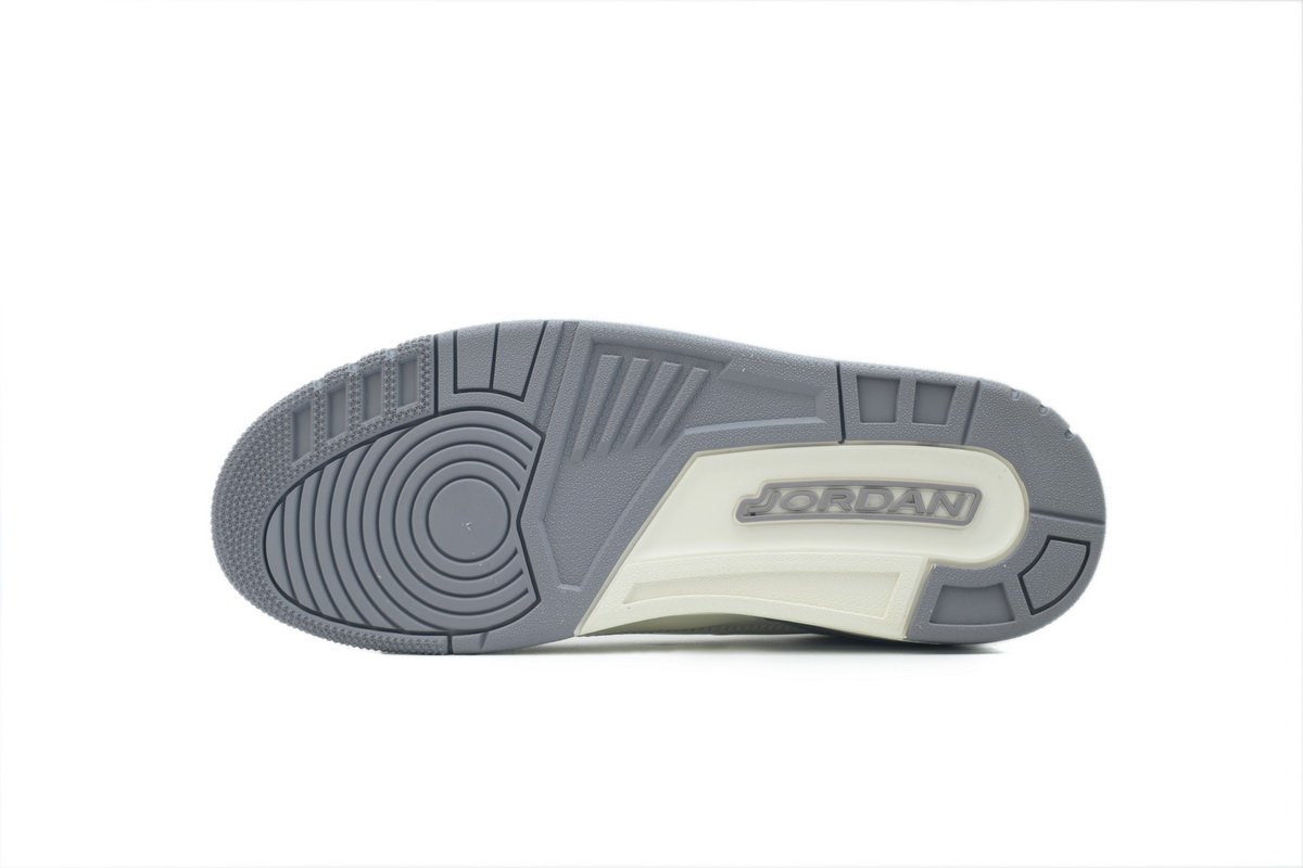 PK God Batch Air Jordan 3 Retro 'Sail Metallic Silver' CK9246-100 - Image 4