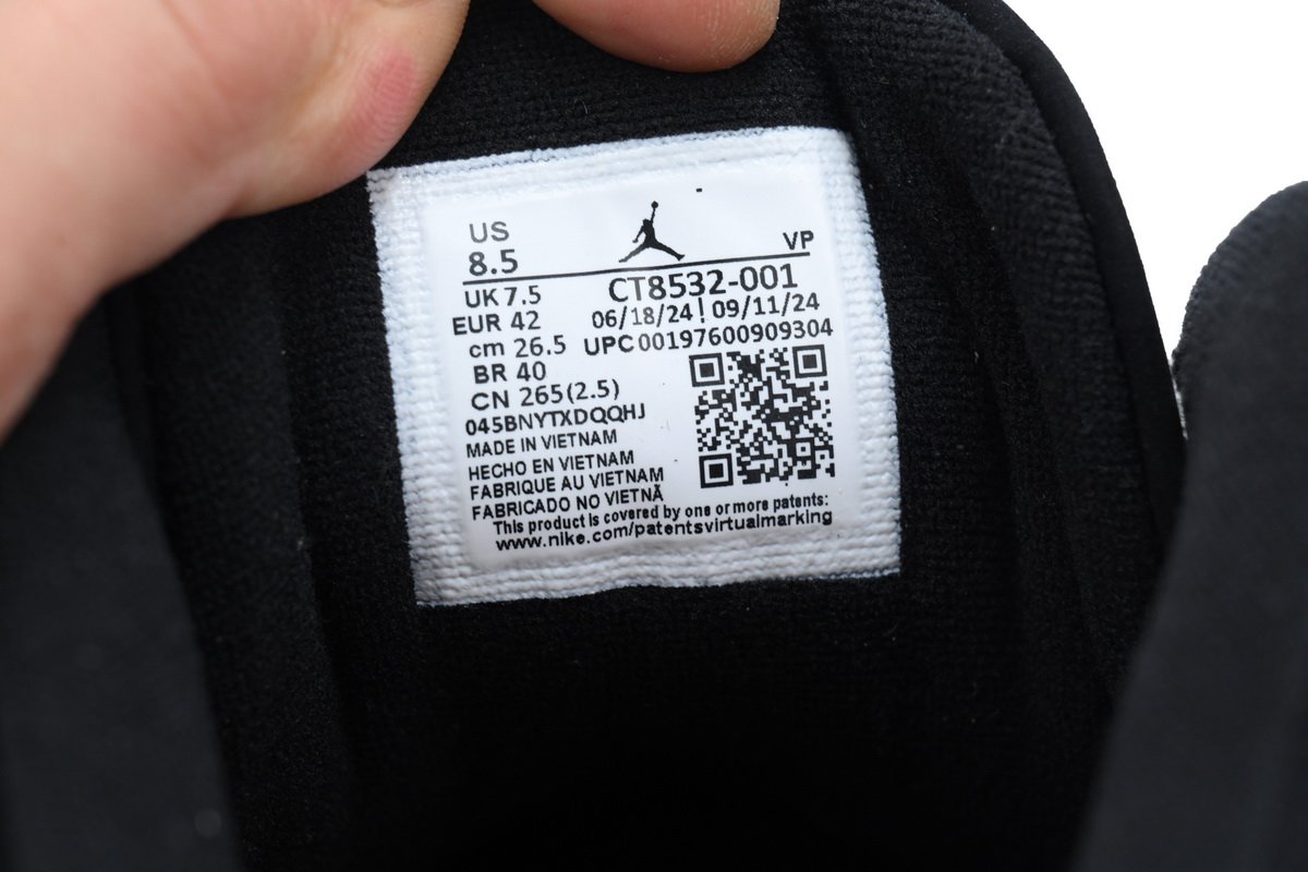 PK God Batch Air Jordan 3 Retro Black Cat 136064-002 - Image 9