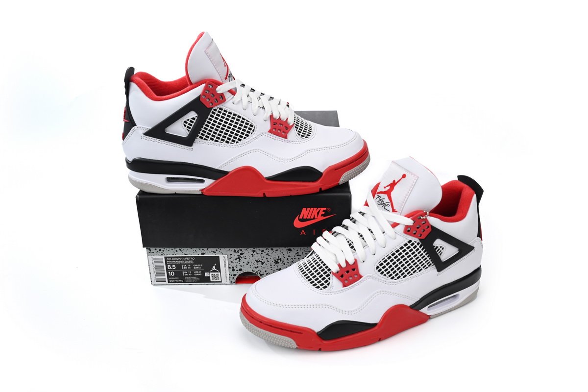PK God Batch Air Jordan 4 Retro Fire Red DC7770-160 - Image 12