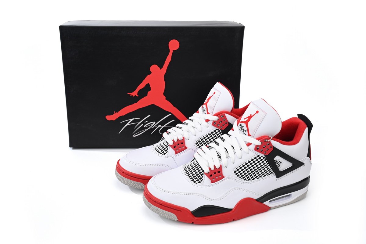 PK God Batch Air Jordan 4 Retro Fire Red DC7770-160 - Image 13