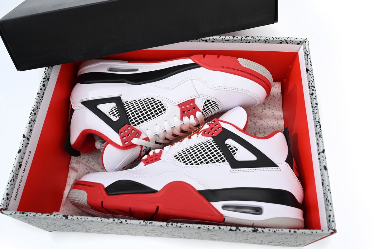 PK God Batch Air Jordan 4 Retro Fire Red DC7770-160 - Image 14