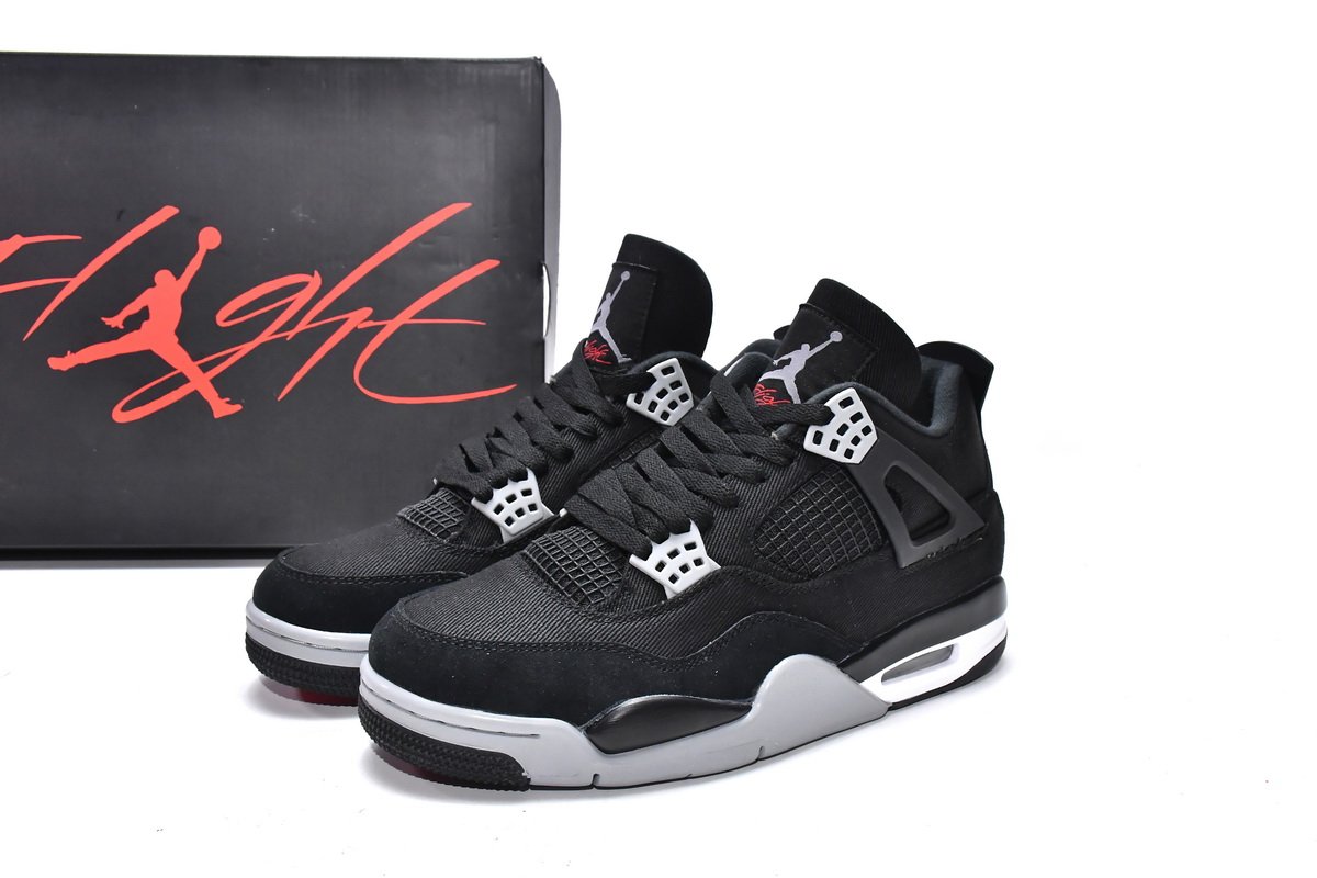 PK God Batch Air Jordan 4 Retro SE Black Canvas DH7138-006 - Image 14