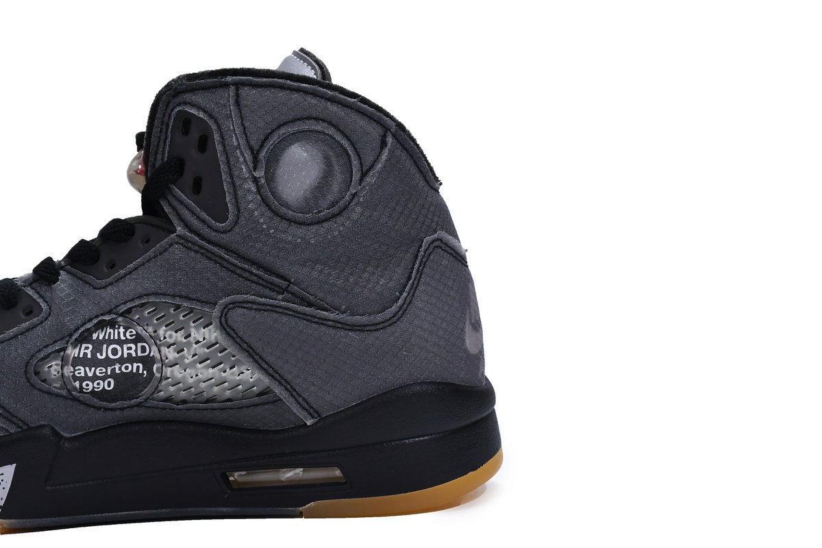 PK God Batch Air Jordan 5 Retro Off-White Black CT8480-001 - Image 7
