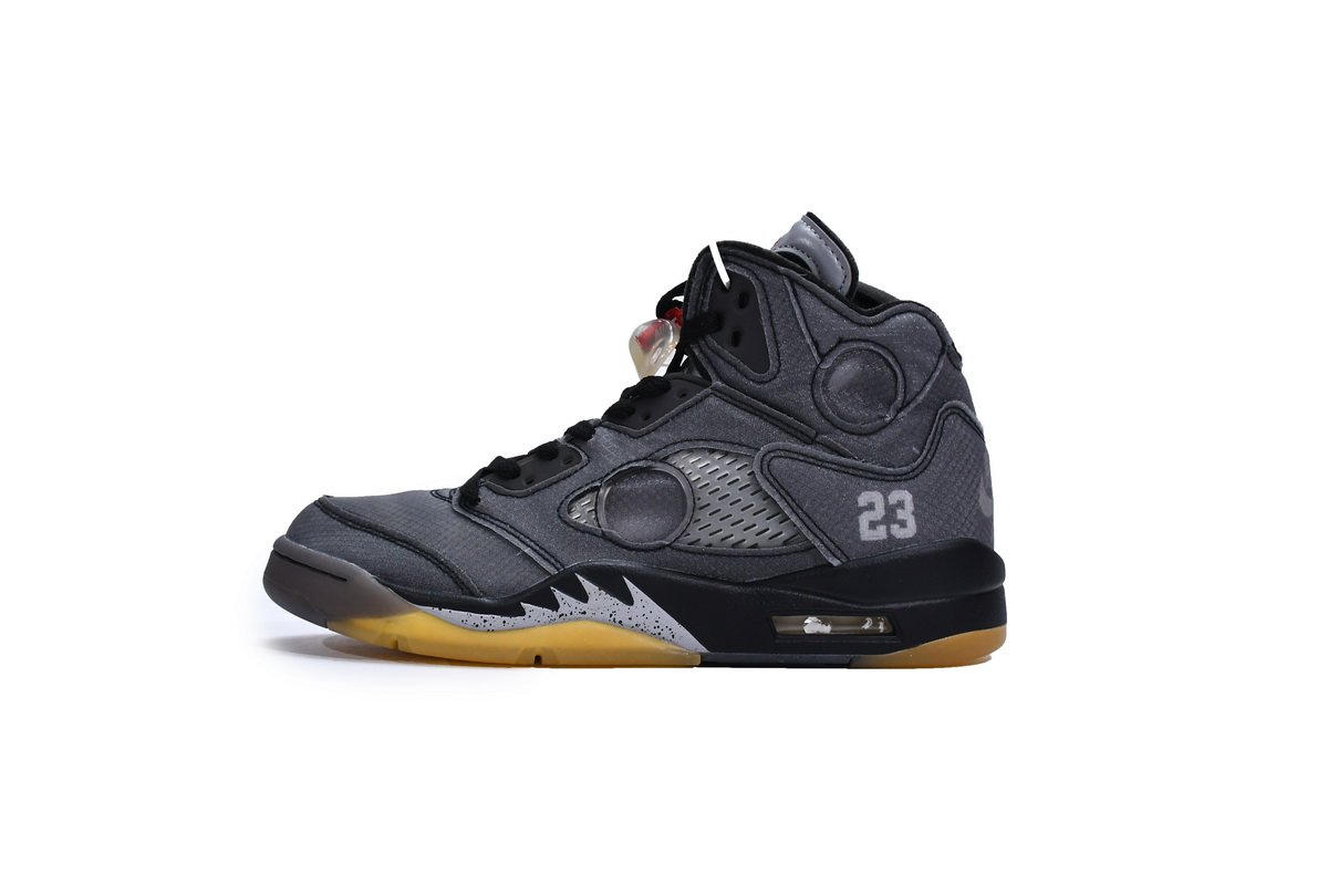 PK God Batch Air Jordan 5 Retro Off-White Black CT8480-001