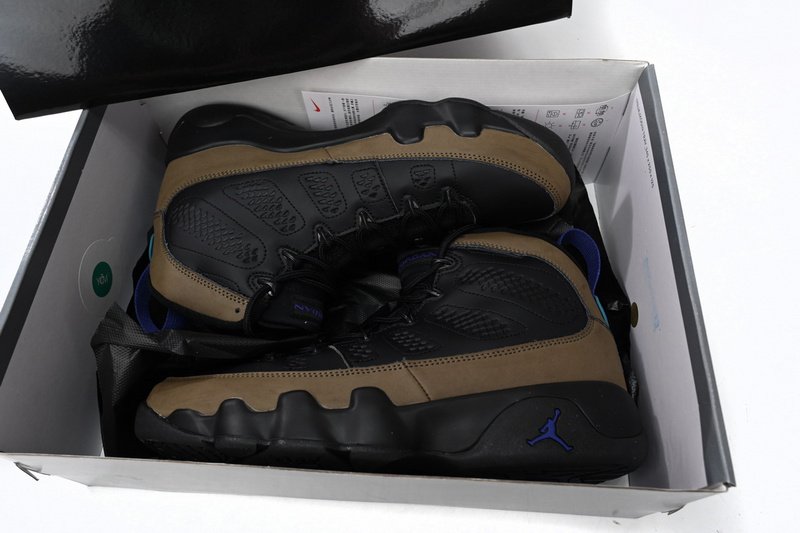 PK God Batch Air Jordan 9 “Olive Concord”Black Brown CT8019-034 - Image 11