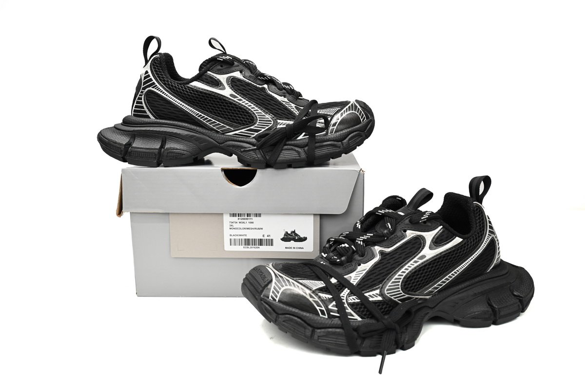 PK God Batch Balenciaga Black And White 542228 W2RB8 1090 - Image 4