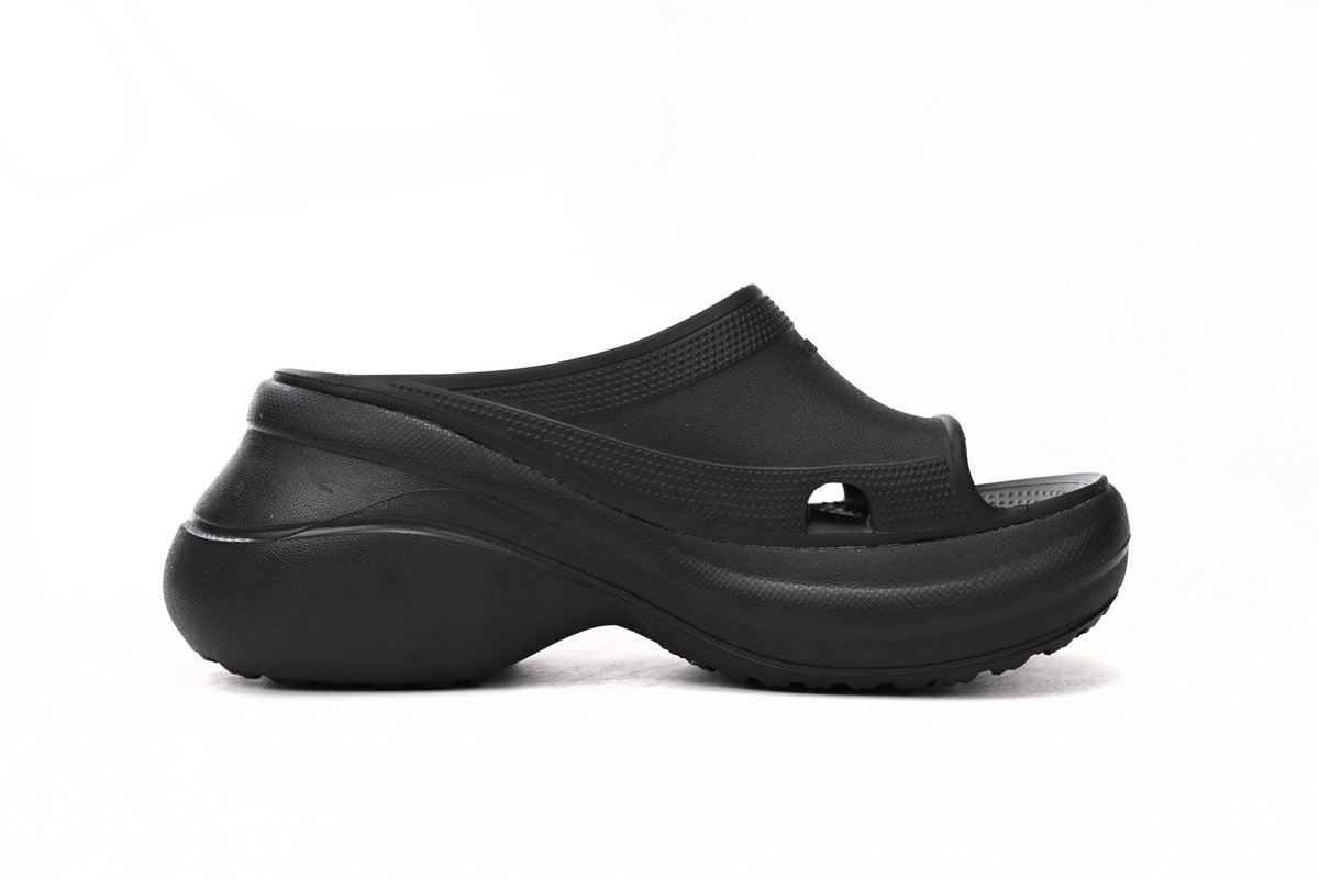 PK God Batch BALENCIAGA Pool Crocs Black 677389 W158E 1000 - Image 2