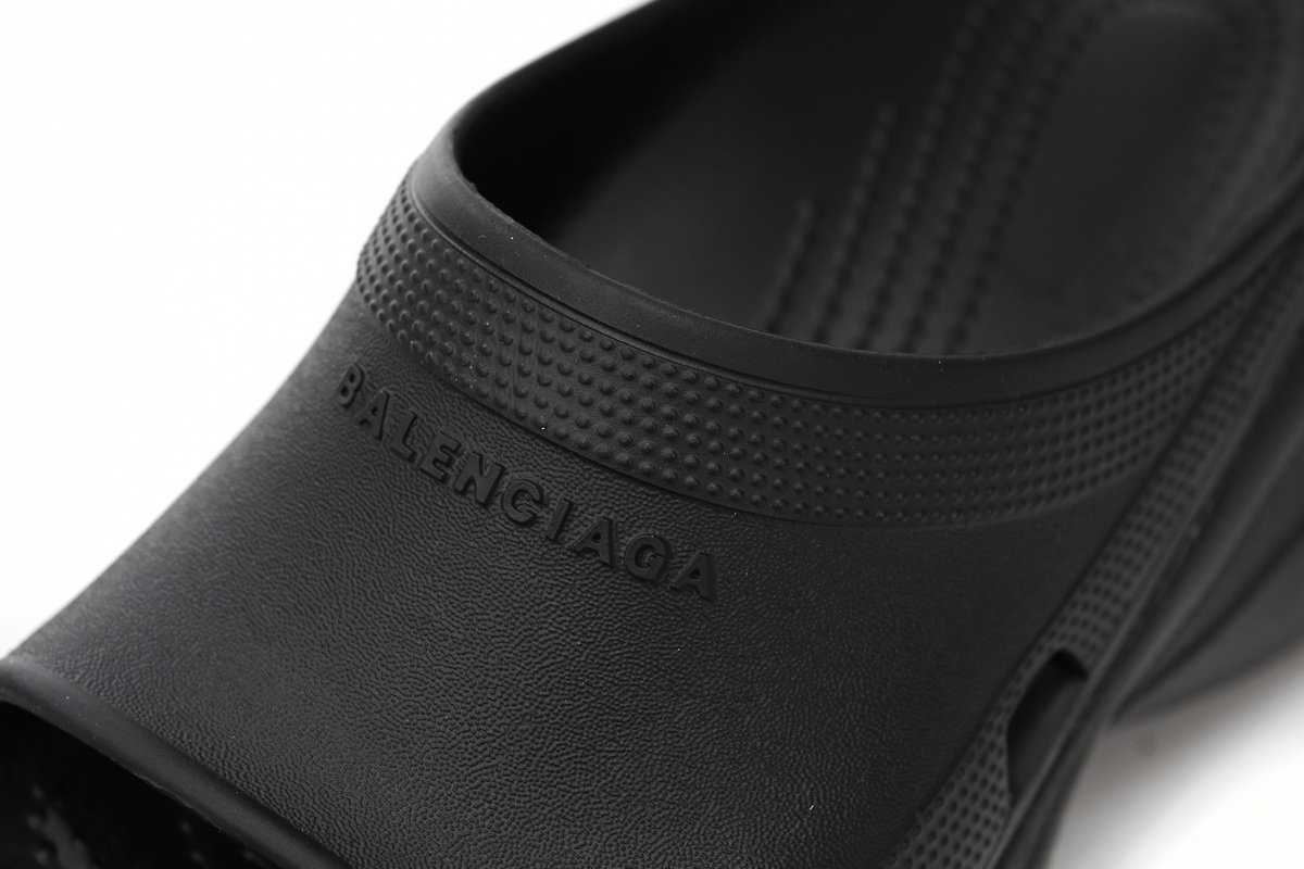 PK God Batch BALENCIAGA Pool Crocs Black 677389 W158E 1000 - Image 6