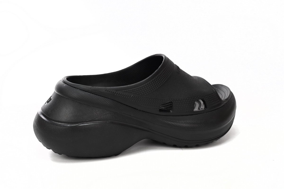 PK God Batch BALENCIAGA Pool Crocs Black 677389 W158E 1000 - Image 8