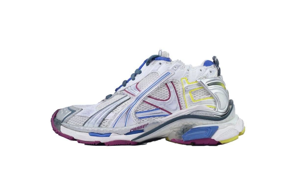 PK God Batch Balenciaga Runner Sneaker 'White Purple Blue' 772767 W3RMU 9547
