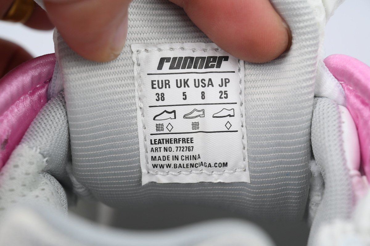 PK God Batch Balenciaga Runner Sneaker White Blue Pink 772767 WRUNG 3120 - Image 9
