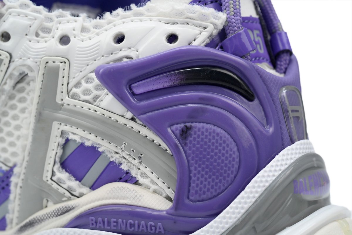 PK God Batch Balenciaga Runner White Purple 677402 W3RB2 5901 - Image 7