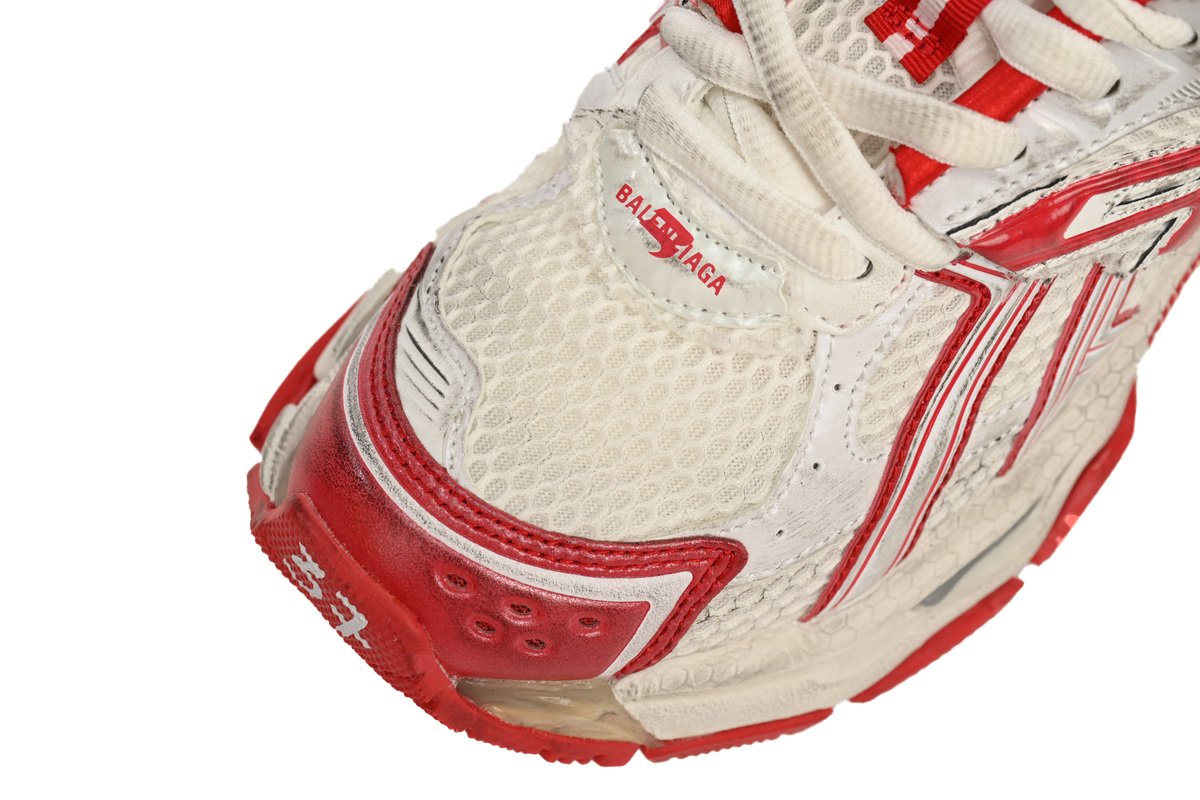 PK God Batch Balenciaga Runner White Red 677402 W3RB2 9060 - Image 7