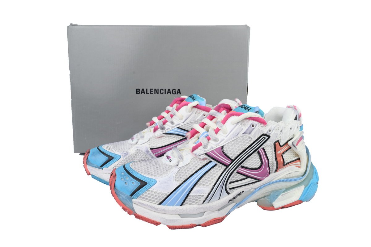 PK God Batch Balenciaga Wmns Runner Sneaker 'Grey Multi-Color' 772767 W3RMU 9458 - Image 12