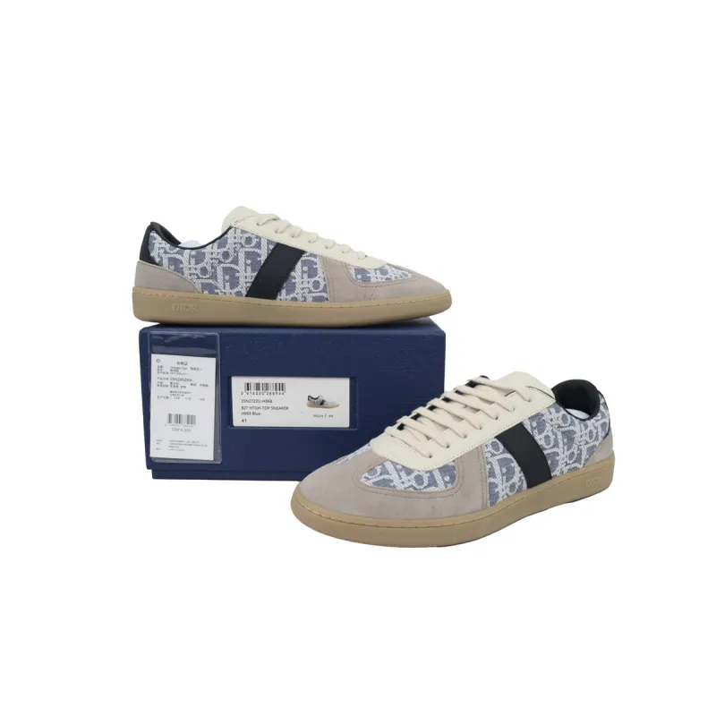 PK God Batch Dior B01 Matchpoint Sneaker 'Gray And Blue Print' - Image 10