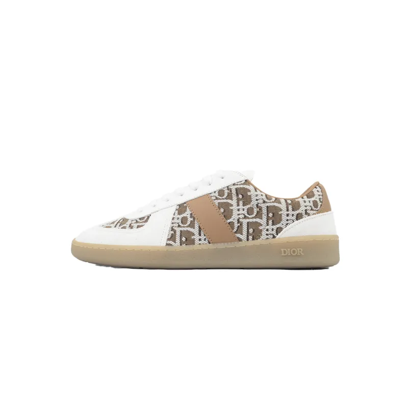 PK God Batch Dior B01 Matchpoint Sneaker 'White And Brown Print'