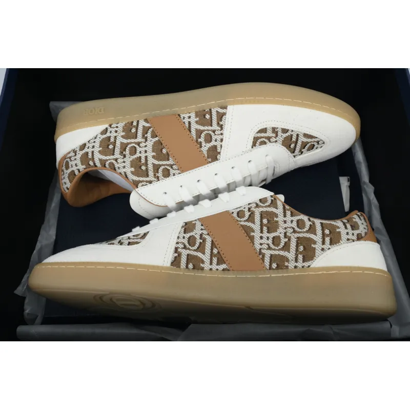 PK God Batch Dior B01 Matchpoint Sneaker 'White And Brown Print' - Image 9