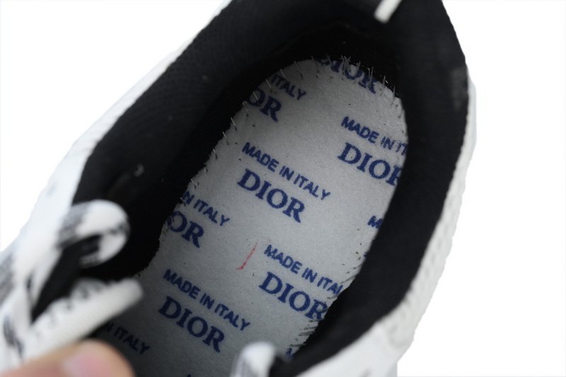 PK God Batch Dior Chrono Sneaker Mesh with White and Black Leather-Effect Panels - Image 8