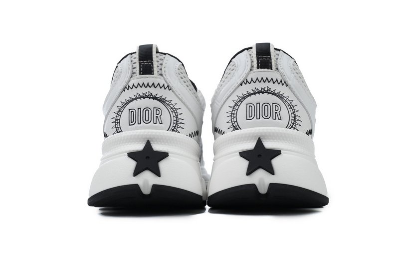 PK God Batch Dior Chrono Sneaker Mesh with White and Black Leather-Effect Panels - Image 3