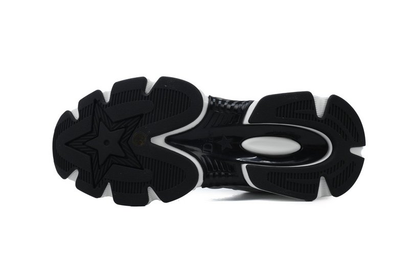PK God Batch Dior Chrono Sneaker Mesh with White and Black Leather-Effect Panels - Image 4