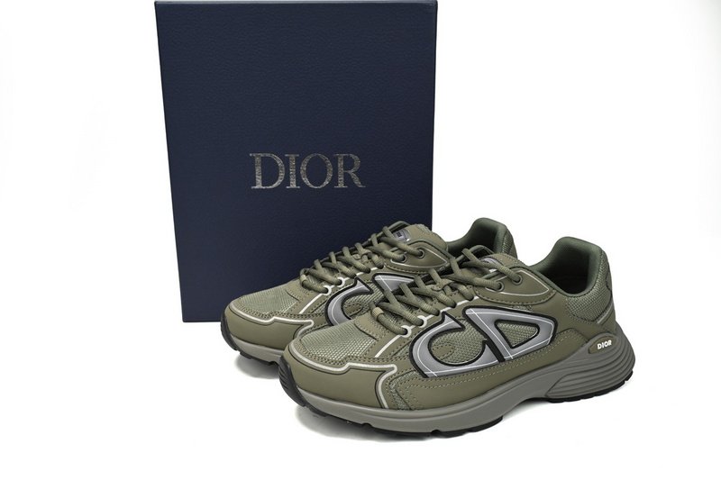 PK God Batch Dior Light Grey 'B30' Sneakers Olive Color 3SN279ZMA-16140 - Image 14