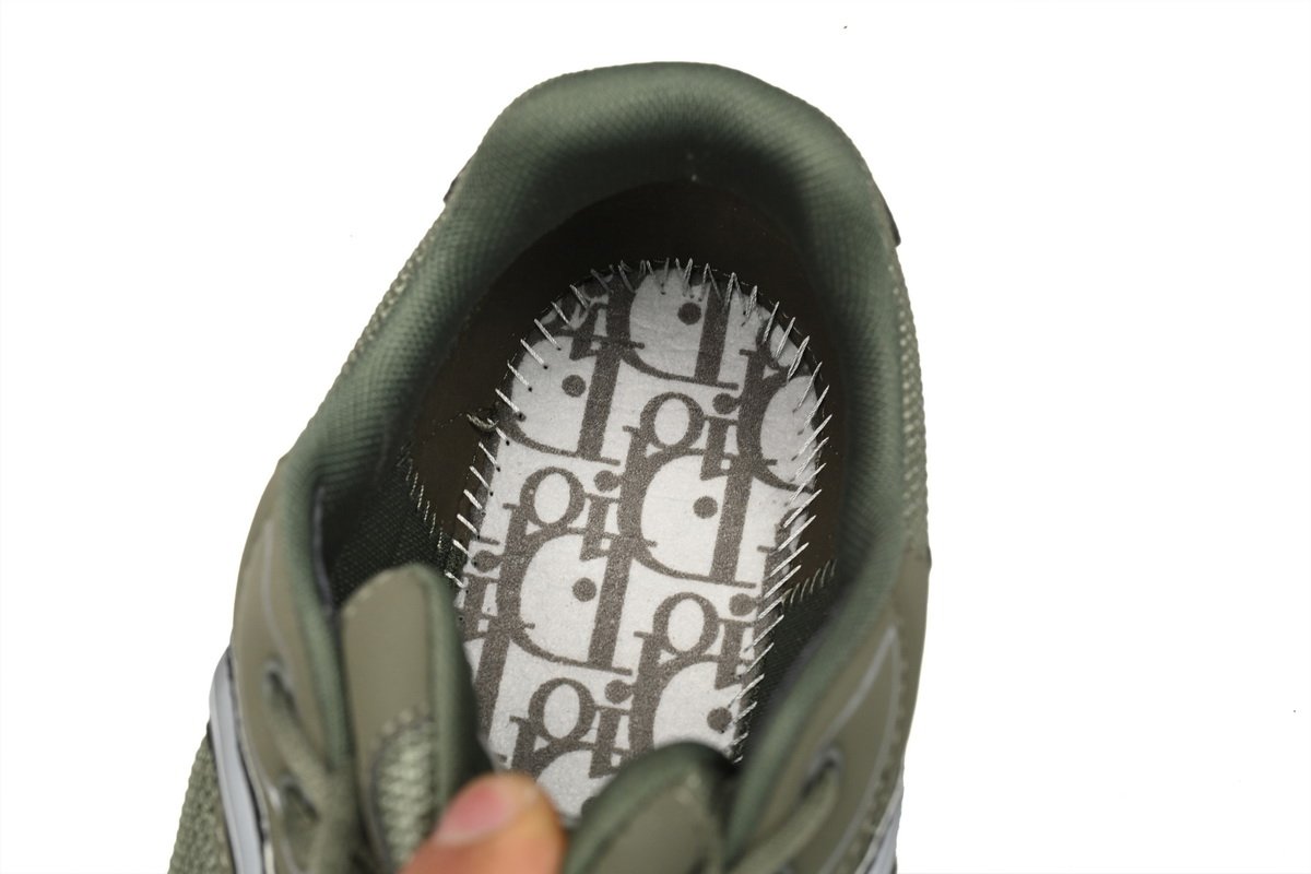 PK God Batch Dior Light Grey 'B30' Sneakers Olive Color 3SN279ZMA-16140 - Image 11
