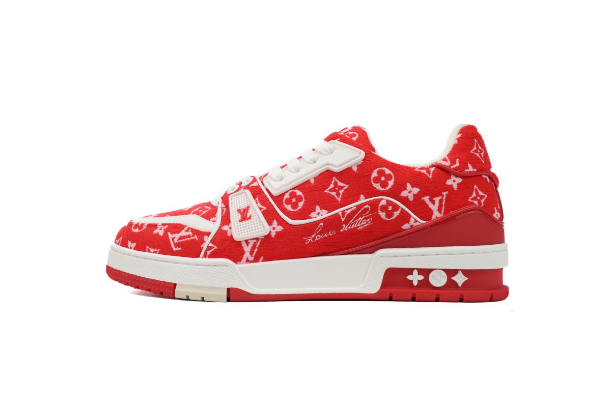 PK God Batch Louis Vuitton Louis Vuitton Trainer Red