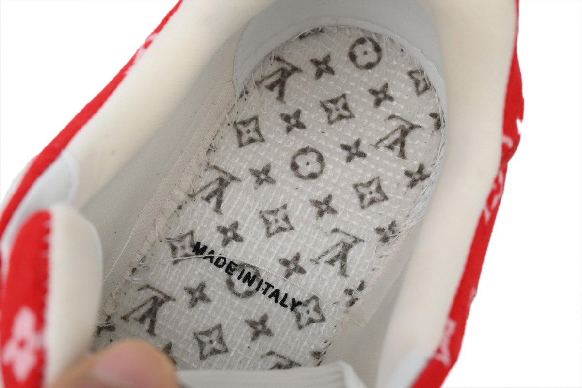 PK God Batch Louis Vuitton Louis Vuitton Trainer Red - Image 9