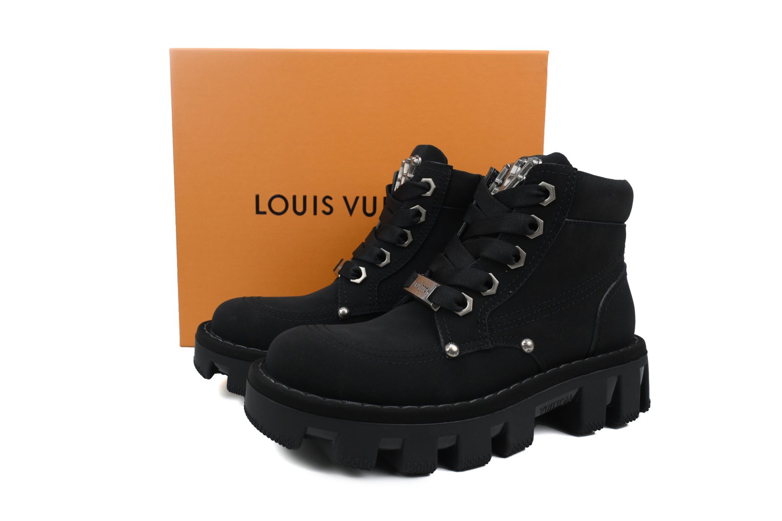 PK God Batch LOUIS VUITTON Martin boots Black pk02 - Image 12