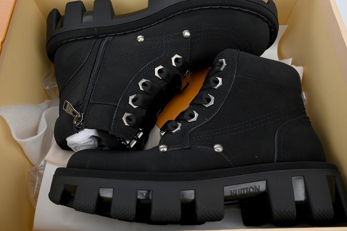 PK God Batch LOUIS VUITTON Martin boots Black pk02 - Image 10