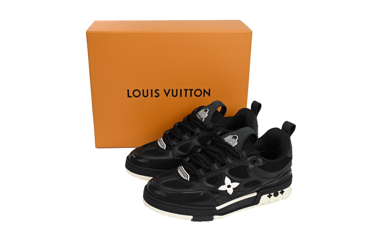 PK God Batch Louis Vuitton Skate Sneaker Black 51BCOLRB - Image 14