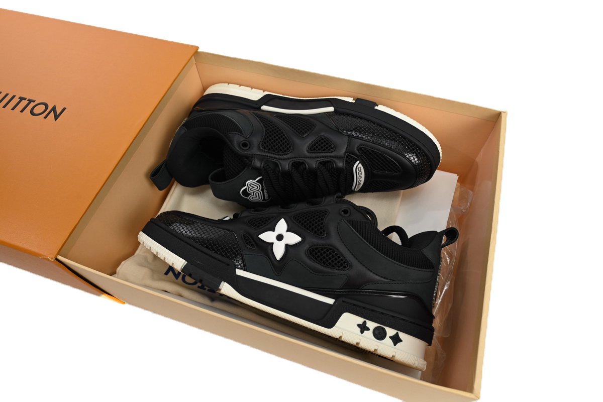 PK God Batch Louis Vuitton Skate Sneaker Black 51BCOLRB - Image 13