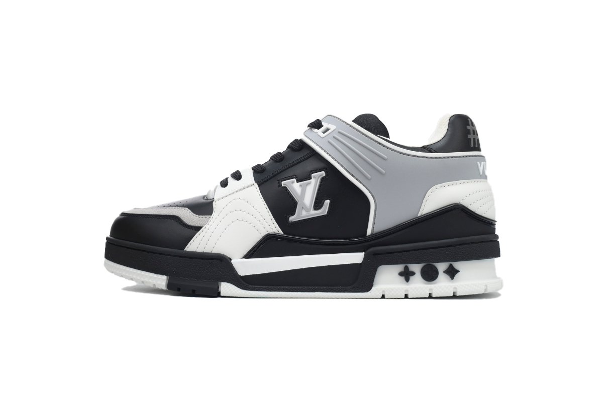 PK God Batch LOUIS VUITTON Trainer Black and gray