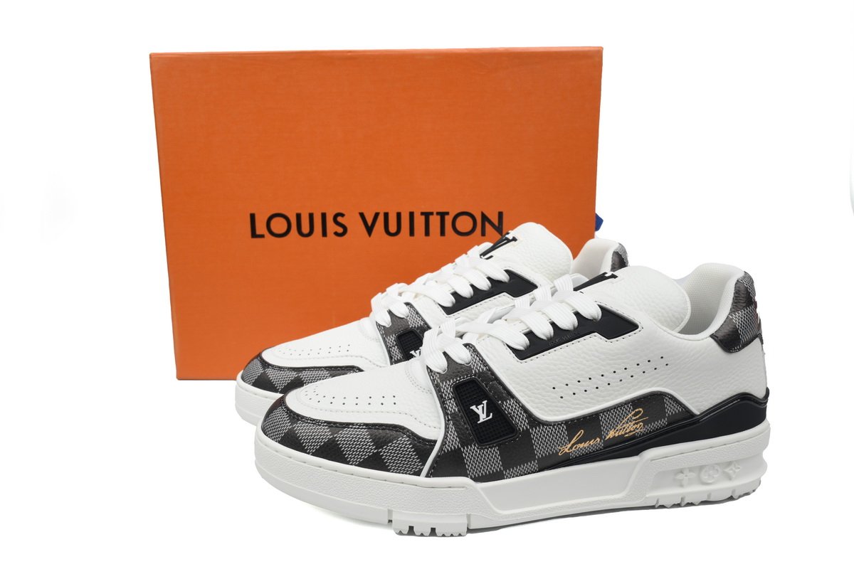 PK God LOUIS VUITTON Trainer Golf Checkerboard Black - Image 2