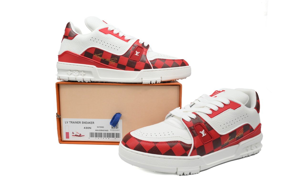 PK God Batch LOUIS VUITTON Trainer Rendering Green Cloth - Image 3