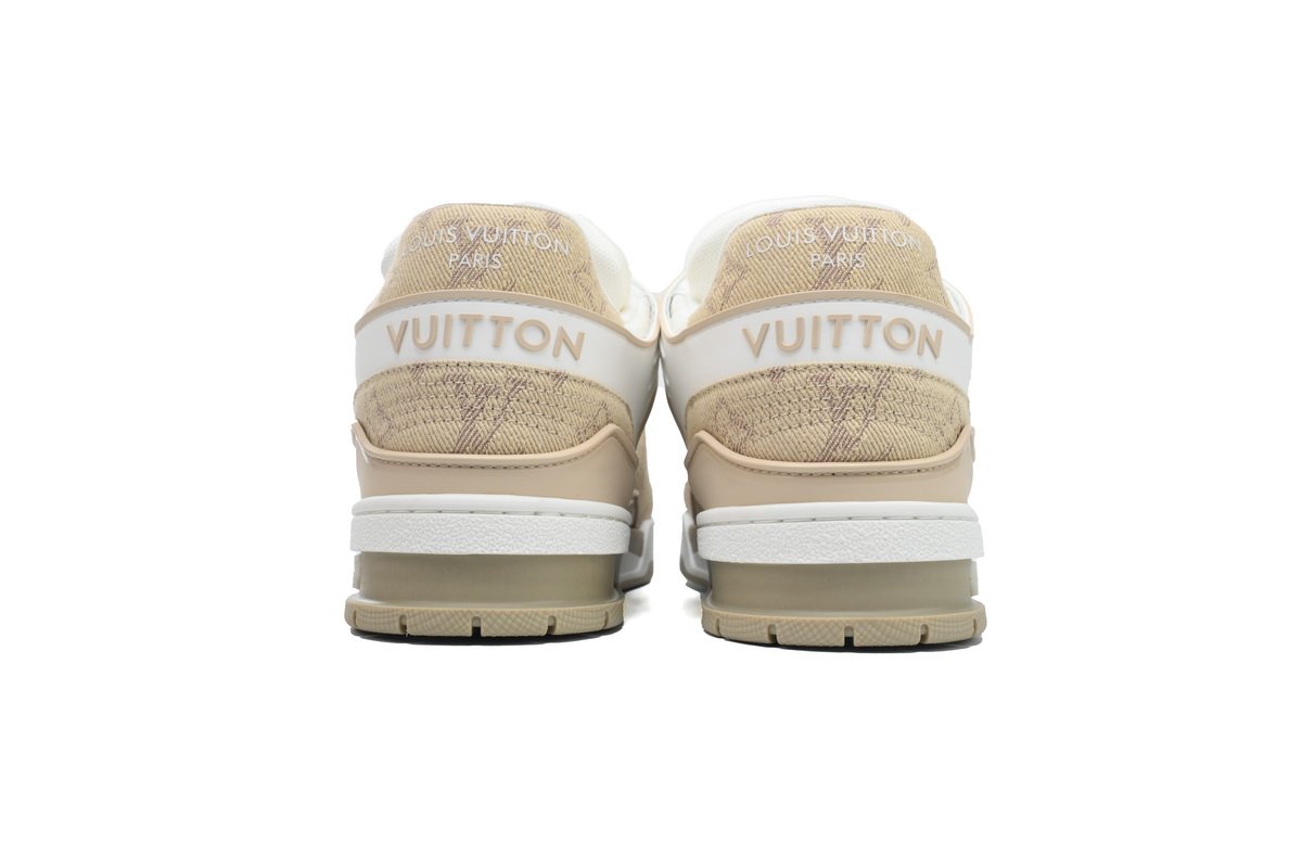 PK God Batch LOUIS VUITTON Trainer White Khaki - Image 11
