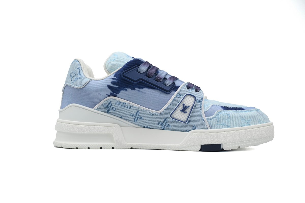 PK God Batch LOUIS VUITTON Trainer XS Rendering Blue Cloth - Image 2