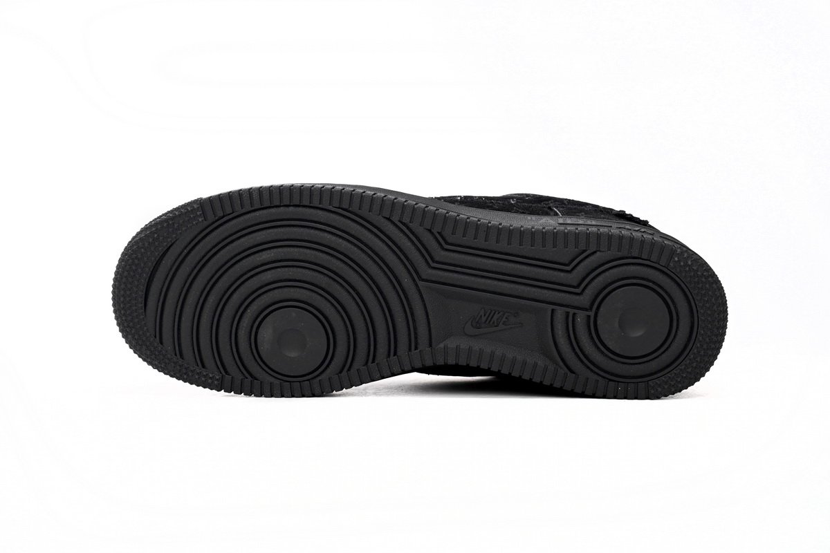PK GOD BATCH LOUIS VUITTON x Nike Air Force 1 All Black 1A9VD7 - Image 5