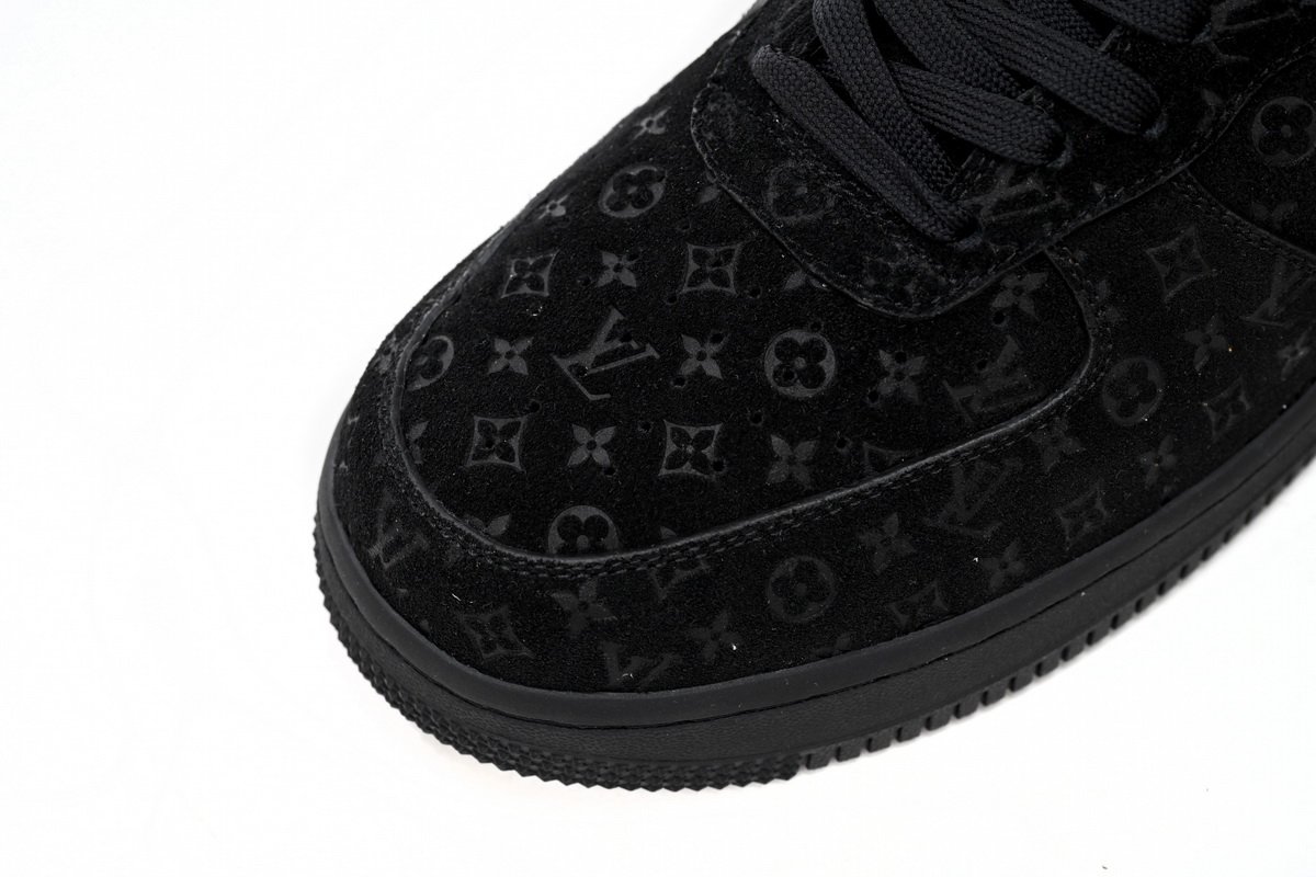 PK GOD BATCH LOUIS VUITTON x Nike Air Force 1 All Black 1A9VD7 - Image 8