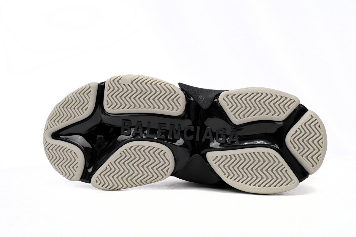 Pkstockx Adidas x Balenciaga Triple S Black And White Bars 712764 W2ZB2 1090 - Image 5
