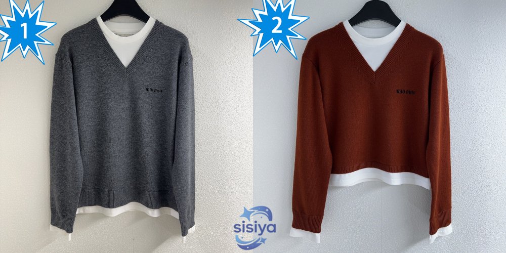 Miu miu Two-piece pullover long-sleeved knitwear D80102