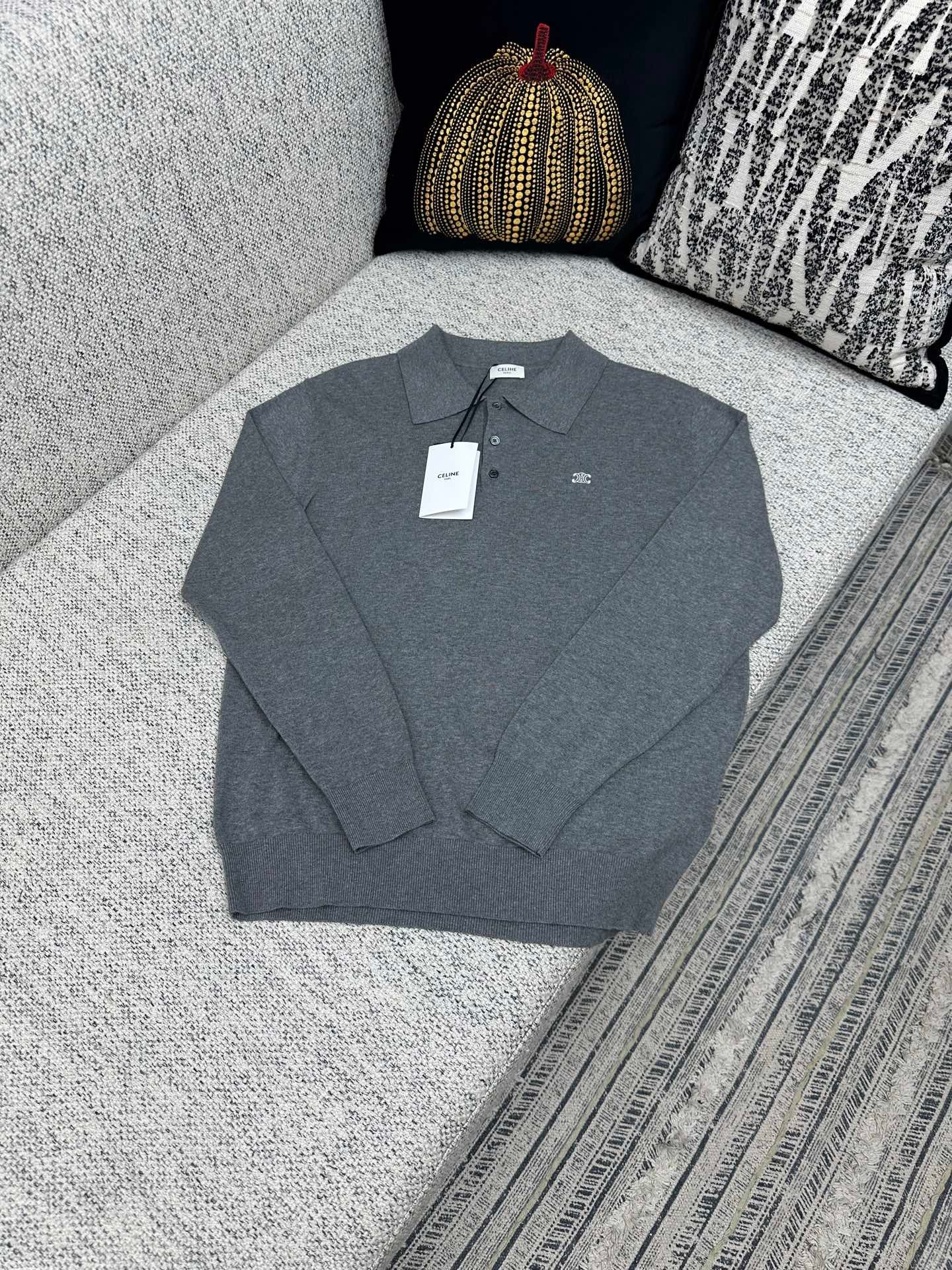 Celine polo sweater IN fine cotton 92402