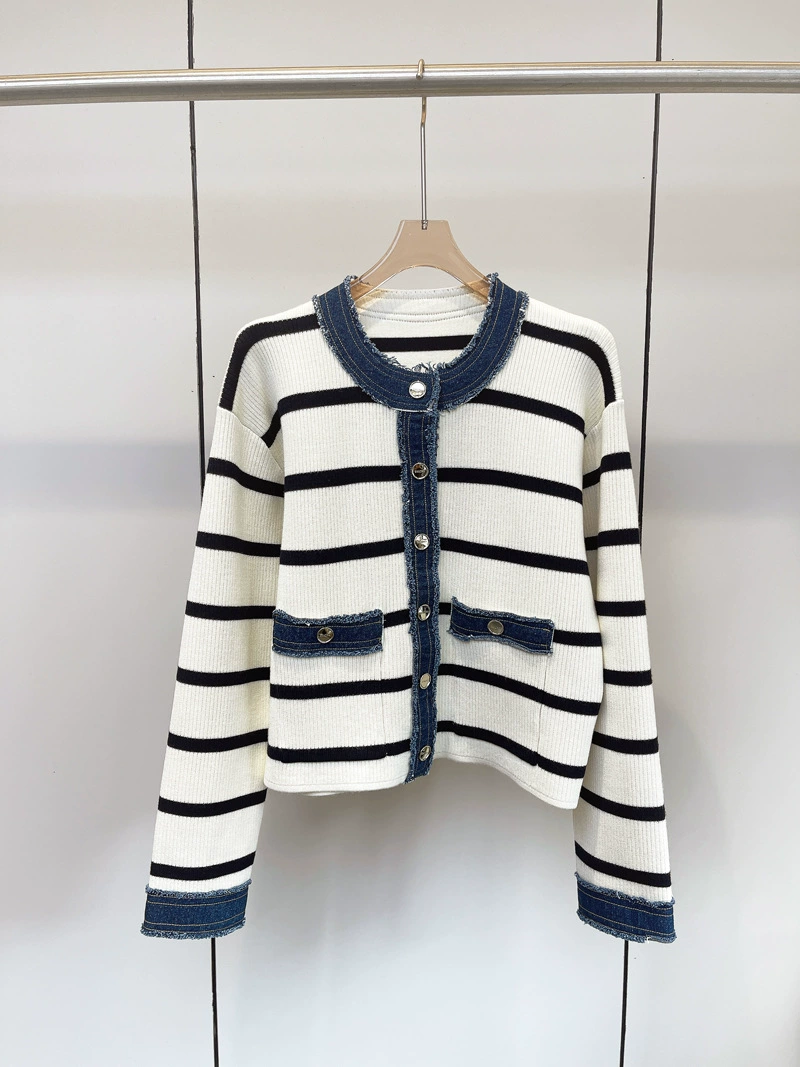 Sandro Round-neck Knit Jacket D91702 - Image 2