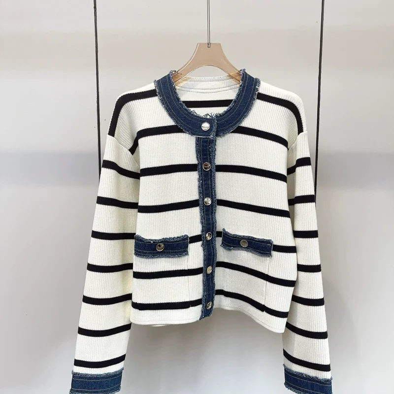 Sandro Round-neck Knit Jacket D91702
