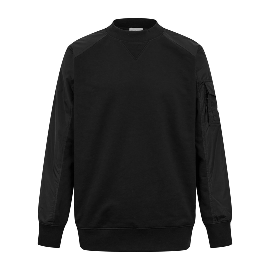 Moncler logo patch-jointed hoodie 91701 - Image 2