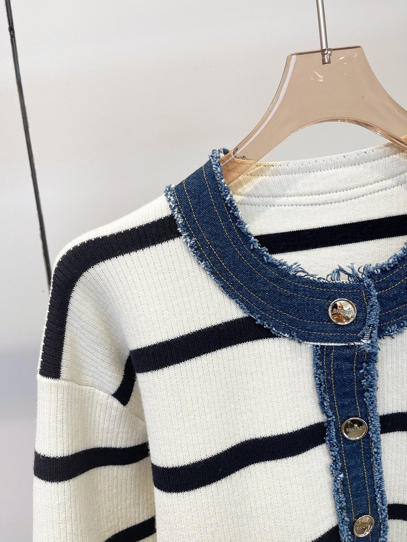 Sandro Round-neck Knit Jacket D91702 - Image 5