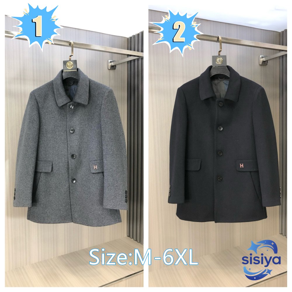 Hermès wool Kenston coat 93001