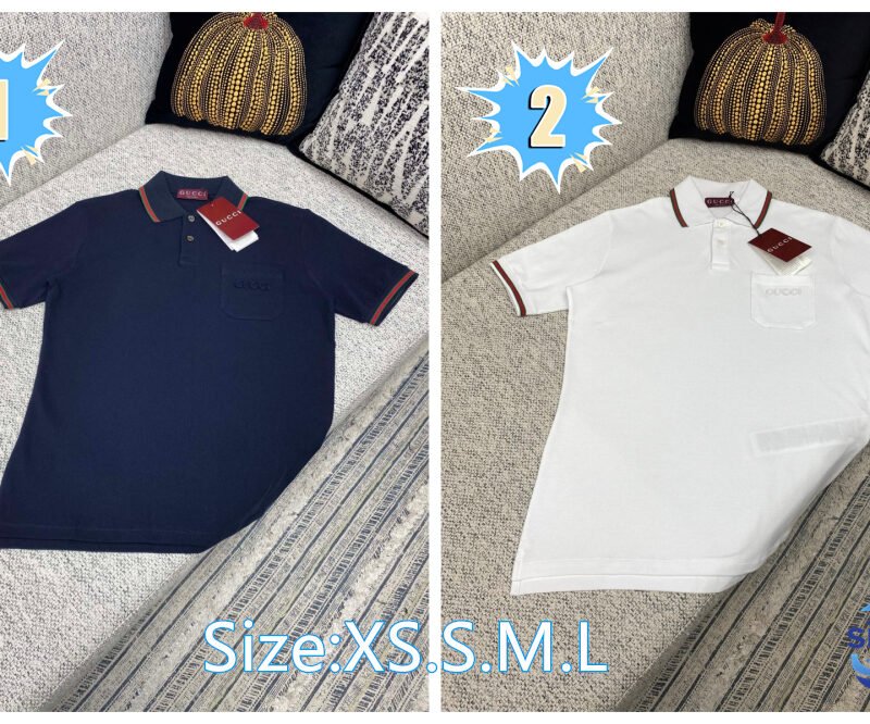 Gucci new pearl cotton Polo shirt 90903